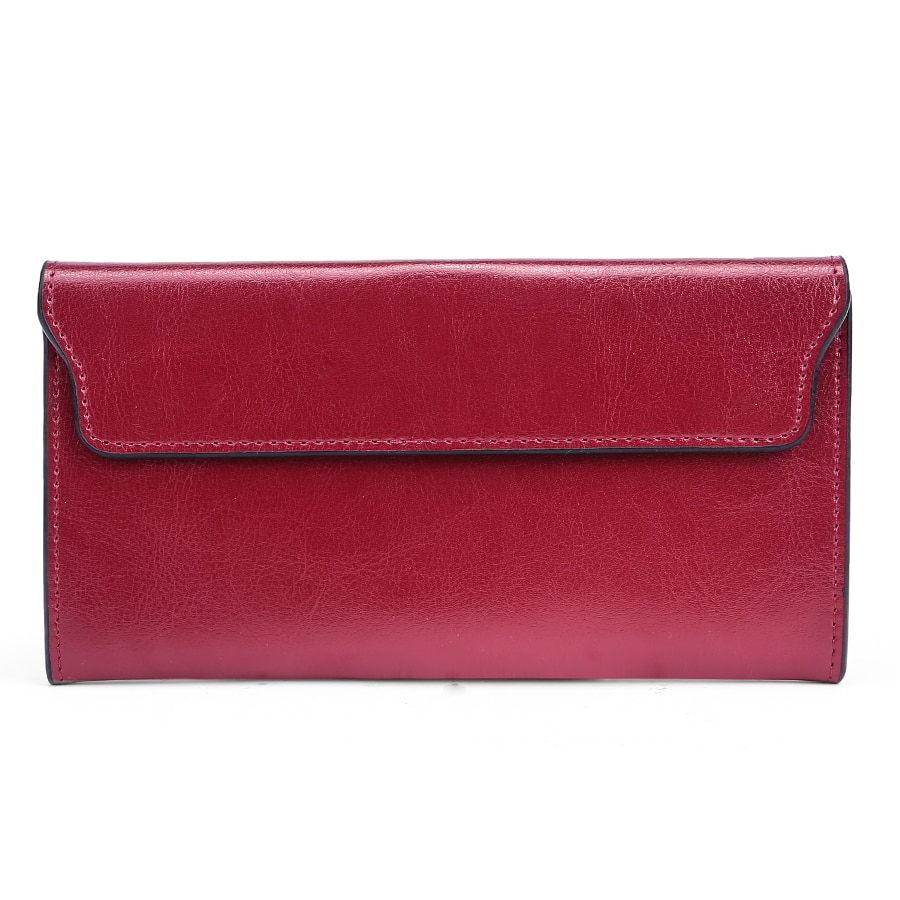 Women's Colorful Leather Envelope Shaped Wallet